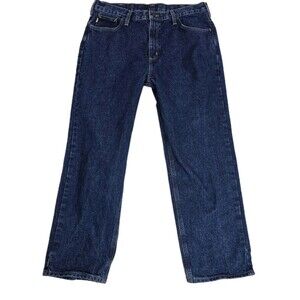 Carhartt FR Jeans Mens 38x30 Blue Flame Resistant Denim Workwear Pants CAT 2